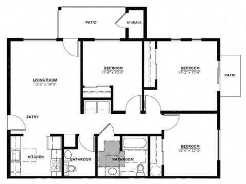 a floor plan of a house
